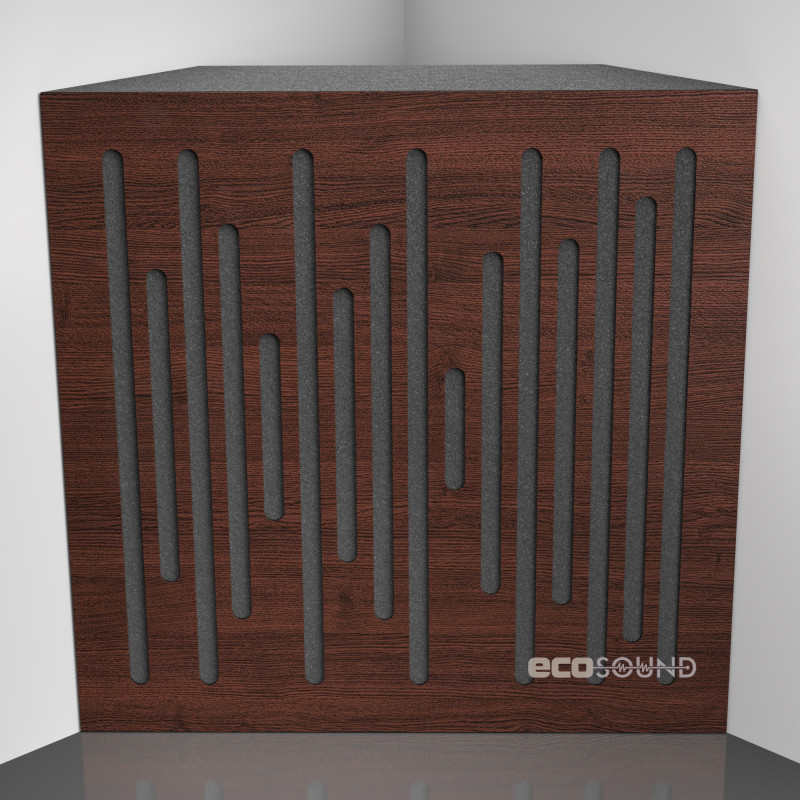 Bass trap Ecosound EcoWave Wenge 50 x 50 cm 100 mm brown