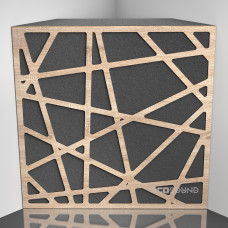 Bass trap Ecosound EcoArt XL Lt-Sonoma-Oak 50 x 50 cm 100 mm latte