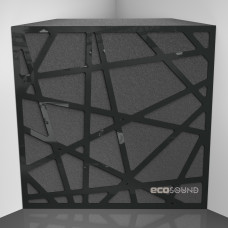 Bass Trap Ecosound EcoArt XL Plastic Black 50 x 50 cm 100 mm