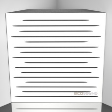 Bass trap Ecosound EcoTone HDF-White 50 x 50 cm 100 mm white