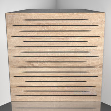 Bass trap Ecosound EcoTone Lt-Sonoma-Oak 50 x 50 cm 100 mm latte