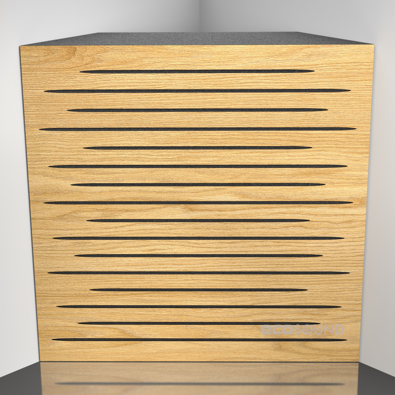 Bass trap Ecosound EcoTone Apple-Locarno 50 x 50 cm 100 mm brown