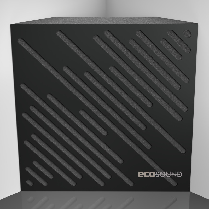 Bass trap Ecosound Diagonal Apple-Locarno 50 x 50 cm 100 mm brown