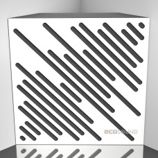 Bass trap Ecosound Diagonal HDF-White 50 x 50 cm 100 mm white