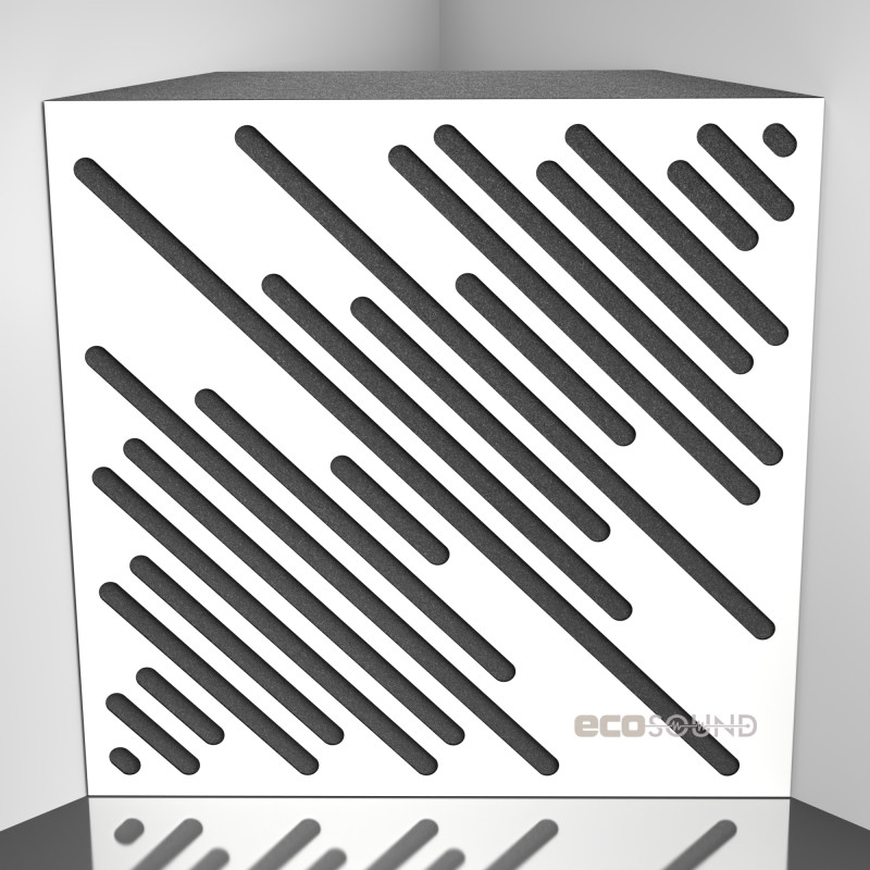 Bass trap Ecosound Diagonal Apple-Locarno 50 x 50 cm 100 mm brown