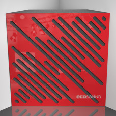 Bass Trap Ecosound Diagonal Plastic Red 50 x 50 cm 100 mm