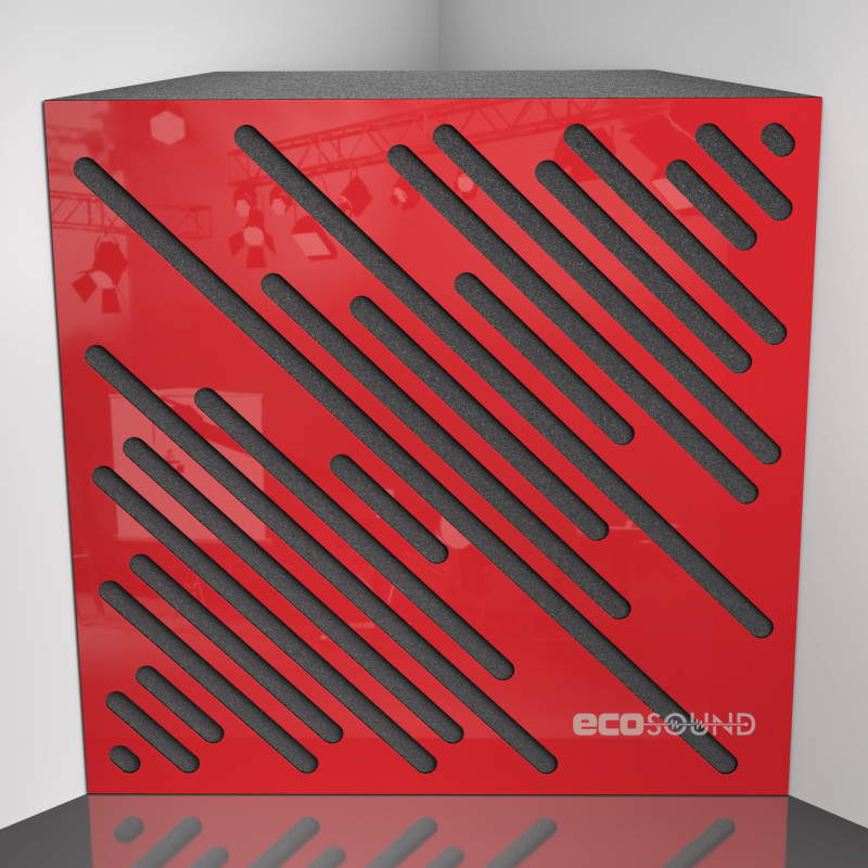 Bass trap Ecosound Diagonal Apple-Locarno 50 x 50 cm 100 mm brown