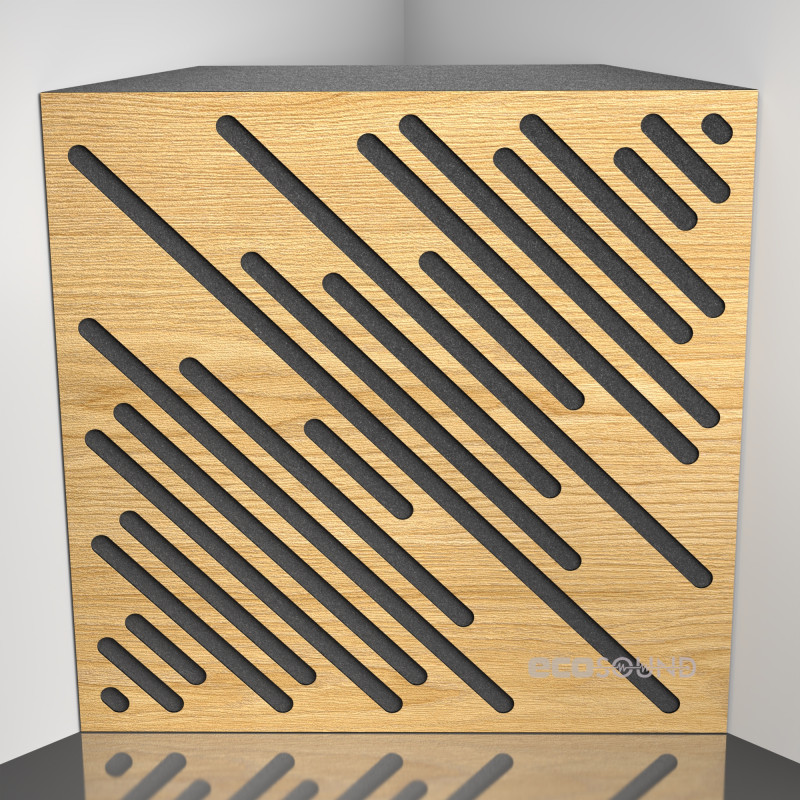 Bass trap Ecosound Diagonal Apple-Locarno 50 x 50 cm 100 mm brown