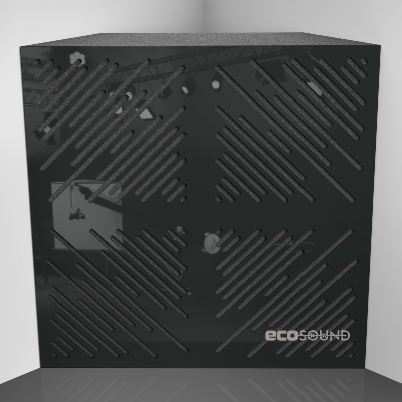 Bass trap Ecosound 4Diagonals Apple-Locarno 50 x 50 cm 100 mm brown