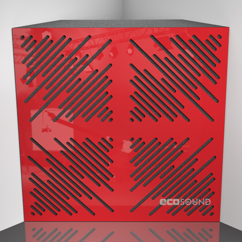 Bass trap Ecosound 4Diagonals Apple-Locarno 50 x 50 cm 100 mm brown