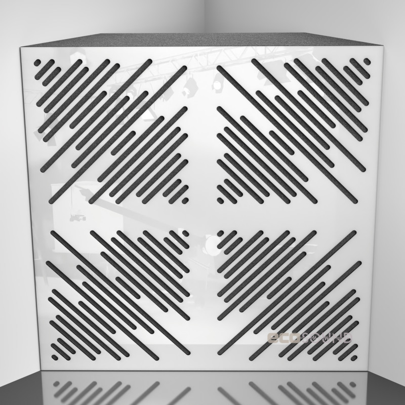 Bass trap Ecosound 4Diagonals Apple-Locarno 50 x 50 cm 100 mm brown