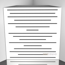 Bass trap Ecosound EcoPulse HDF-White 50 x 50 cm 100 mm white