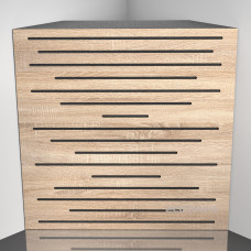 Bass Trap Ecosound EcoPulse Lt-Sonoma-Oak 50 x 50 cm 100 mm latte