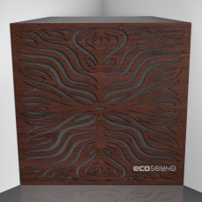 Bass trap Ecosound Chimera F Wenge 50 x 50 cm 100 mm brown