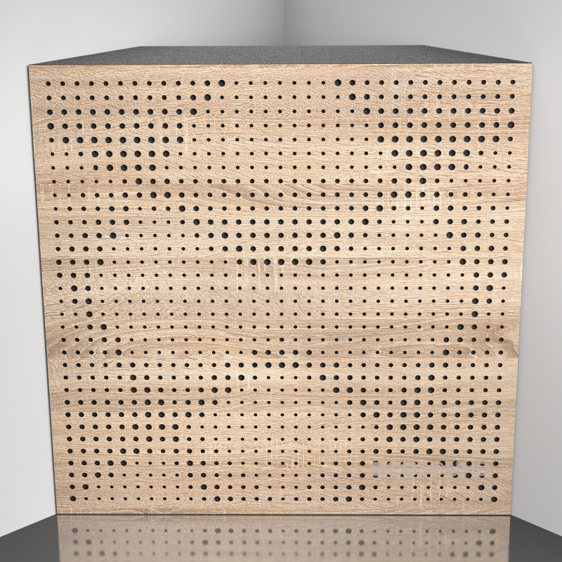 Bass trap Ecosound Rhombus Apple-Locarno 50 x 50 cm 100 mm brown