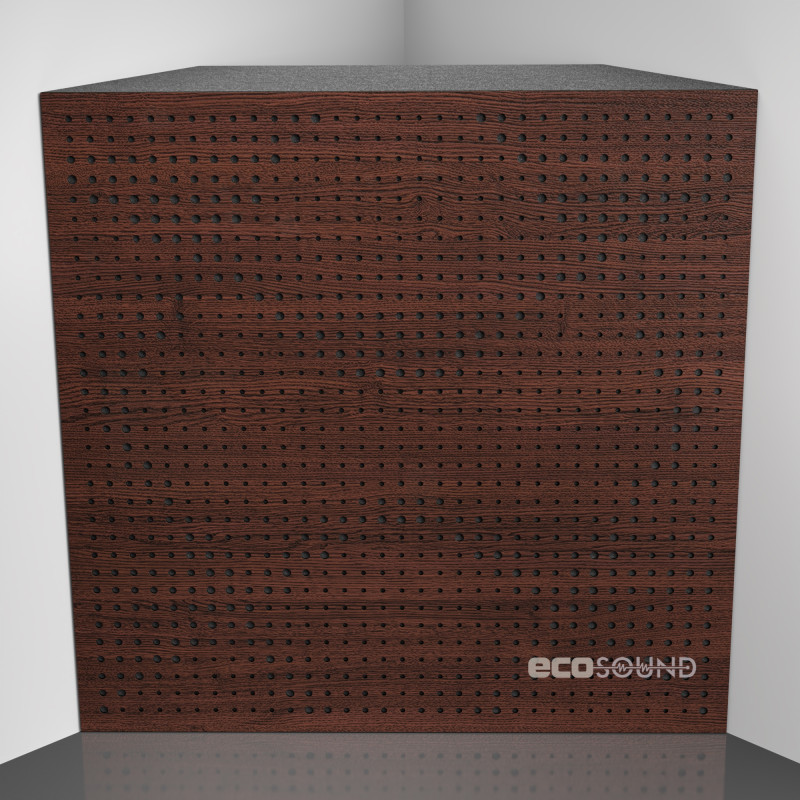 Bass trap Ecosound Rhombus Apple-Locarno 50 x 50 cm 100 mm brown