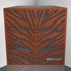 Bass trap Ecosound Zebra Apple-Locarno 50 x 50 cm 100 mm brown