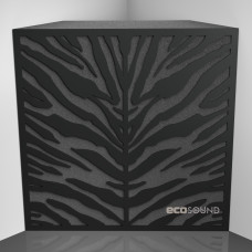 Bass trap Ecosound Zebra HDF-Black 50 x 50 cm 100 mm black