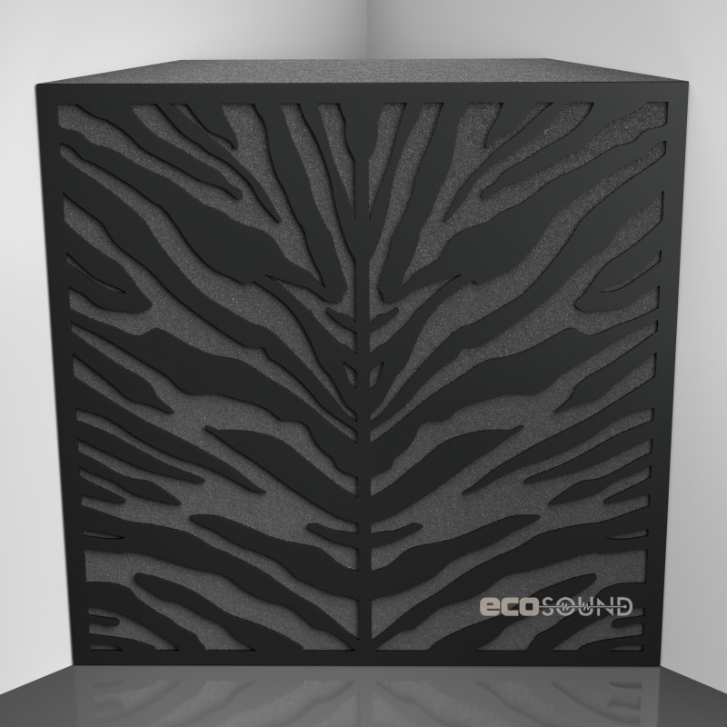 Bass trap Ecosound Zebra Apple-Locarno 50 x 50 cm 100 mm brown