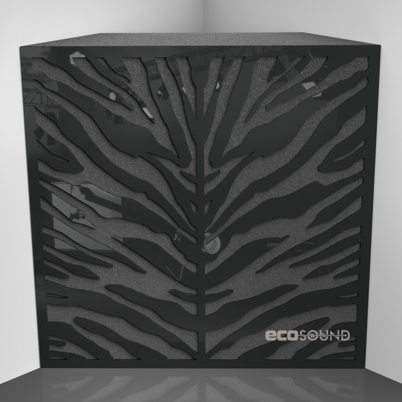 Bass trap Ecosound Zebra Apple-Locarno 50 x 50 cm 100 mm brown