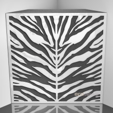 Bass trap Ecosound Zebra Plastic White 50 x 50 cm 100 mm