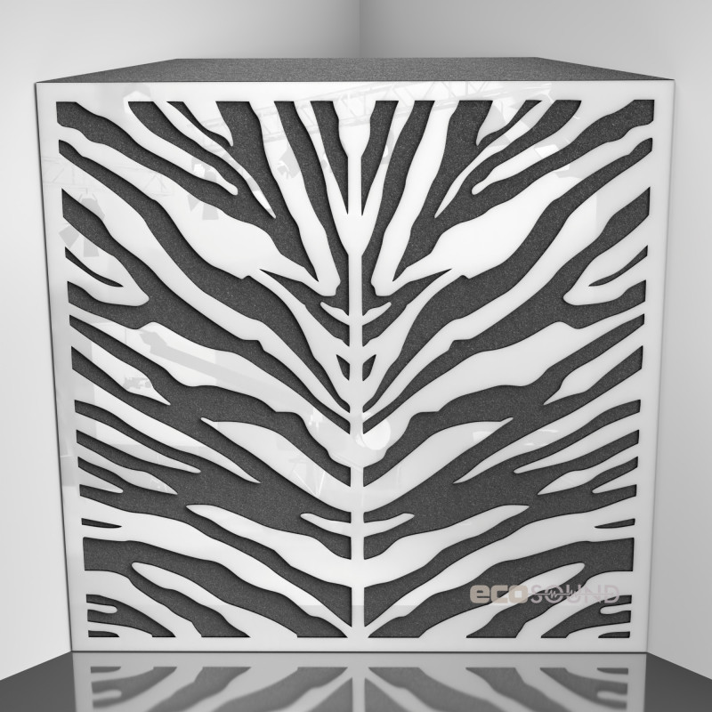 Bass trap Ecosound Zebra Apple-Locarno 50 x 50 cm 100 mm brown