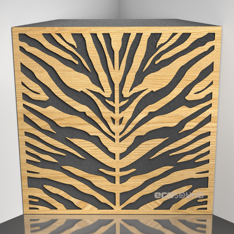 Bass trap Ecosound Zebra Apple-Locarno 50 x 50 cm 100 mm brown