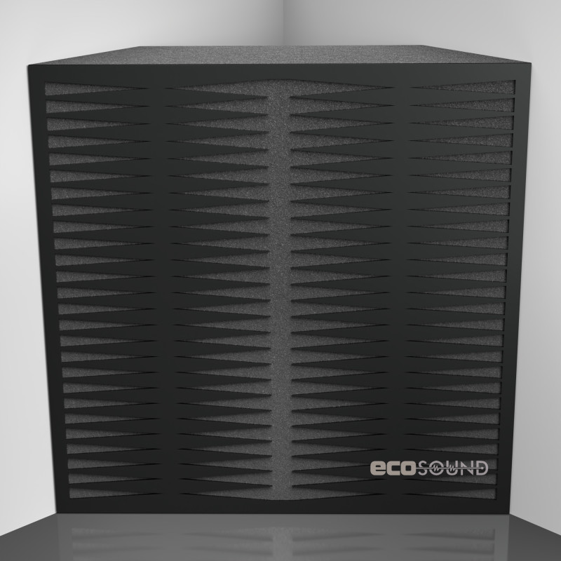 Bass trap Ecosound Backgammon Apple-Locarno 50 x 50 cm 100 mm brown