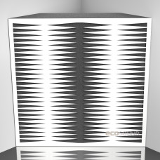 Bass trap Ecosound Backgammon HDF-White 50 x 50 cm 100 mm white