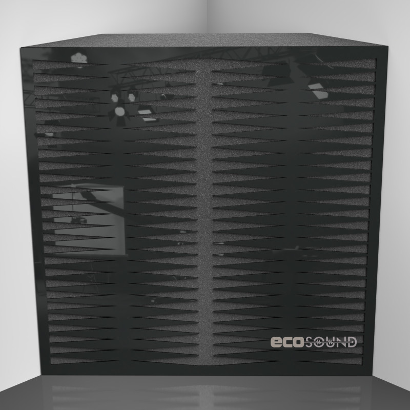 Bass trap Ecosound Backgammon Apple-Locarno 50 x 50 cm 100 mm brown