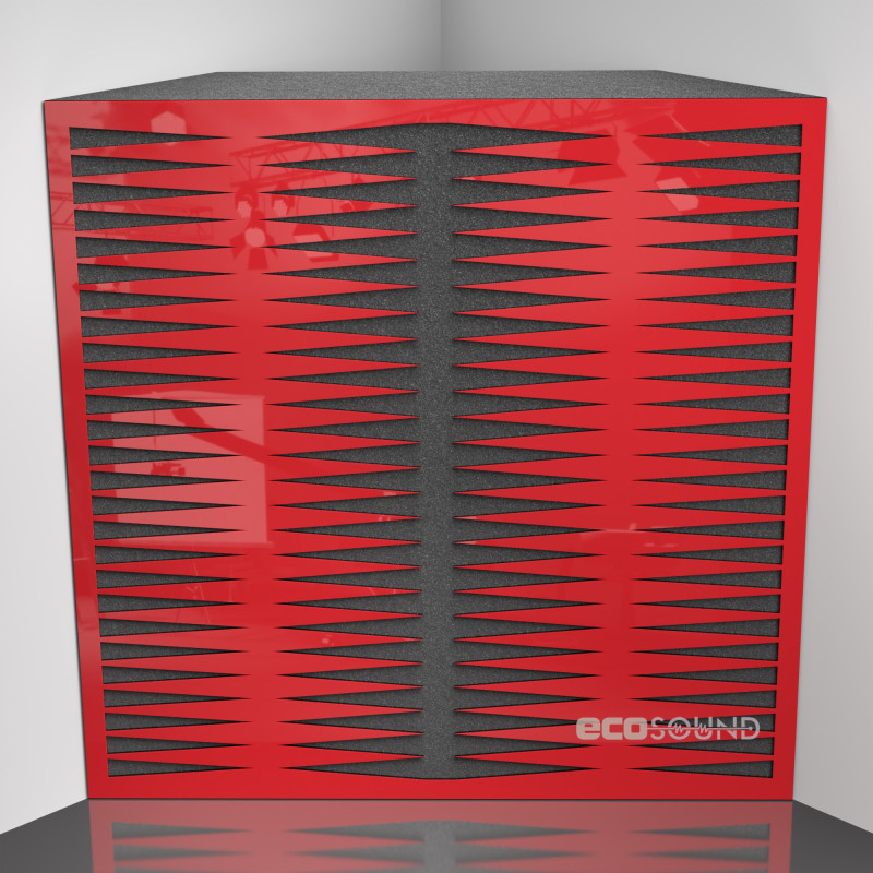 Bass trap Ecosound Backgammon Apple-Locarno 50 x 50 cm 100 mm brown