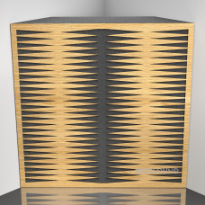 Bass Trap Ecosound Backgammon Sherwood-Oak 50 x 50 cm 100 mm light oak