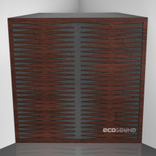Bass trap Ecosound Backgammon Wenge 50 x 50 cm 100 mm brown