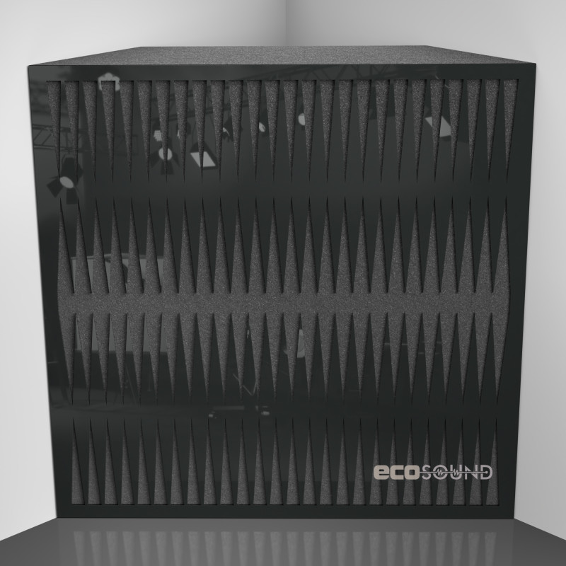 Bass Trap Ecosound Backgammon Plastic Black 50 x 50 cm 100 mm