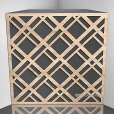 Bass Trap Ecosound Grille Lt-Sonoma-Oak 50 x 50 cm 100 mm latte