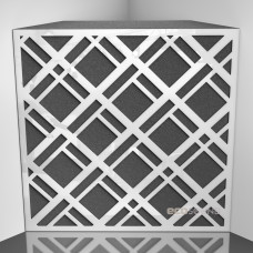 Bass trap Ecosound Grille Plastic White 50 x 50 cm 100 mm