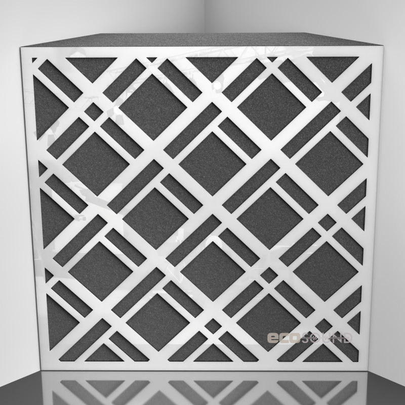 Bass trap Ecosound Grille Apple-Locarno 50 x 50 cm 100 mm brown