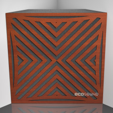 Bass trap Ecosound Urban Apple-Locarno 50 x 50 cm 100 mm brown
