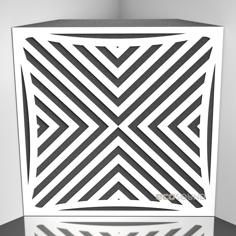 Bass trap Ecosound Urban Apple-Locarno 50 x 50 cm 100 mm brown