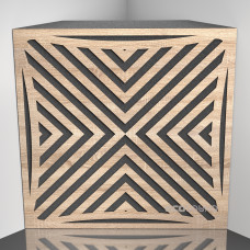 Bass trap Ecosound Urban Lt-Sonoma-Oak 50 x 50 cm 100 mm latte