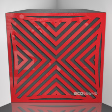 Bass trap Ecosound Urban Plastic Red 50 x 50 cm 100 mm