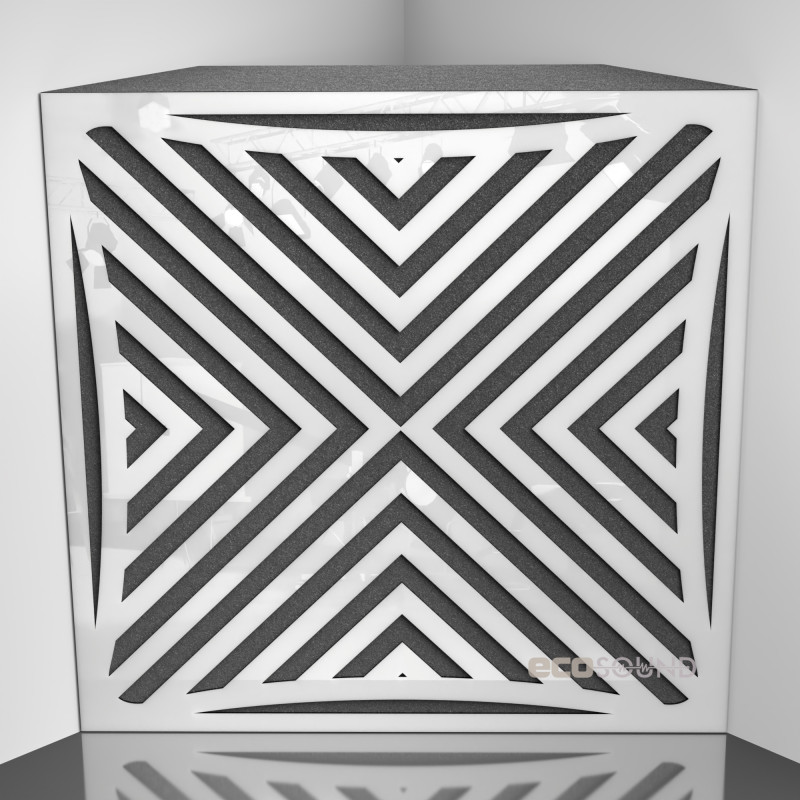 Bass trap Ecosound Urban Apple-Locarno 50 x 50 cm 100 mm brown