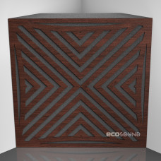 Bass trap Ecosound Urban Wenge 50 x 50 cm 100 mm brown
