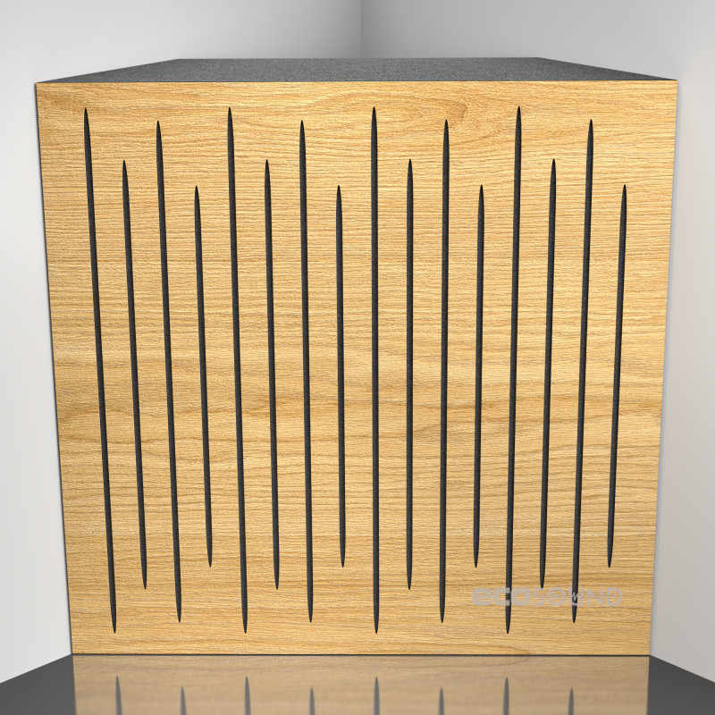 Bass trap Ecosound EcoTone Sherwood-Oak 50 x 50 cm 100 mm light oak