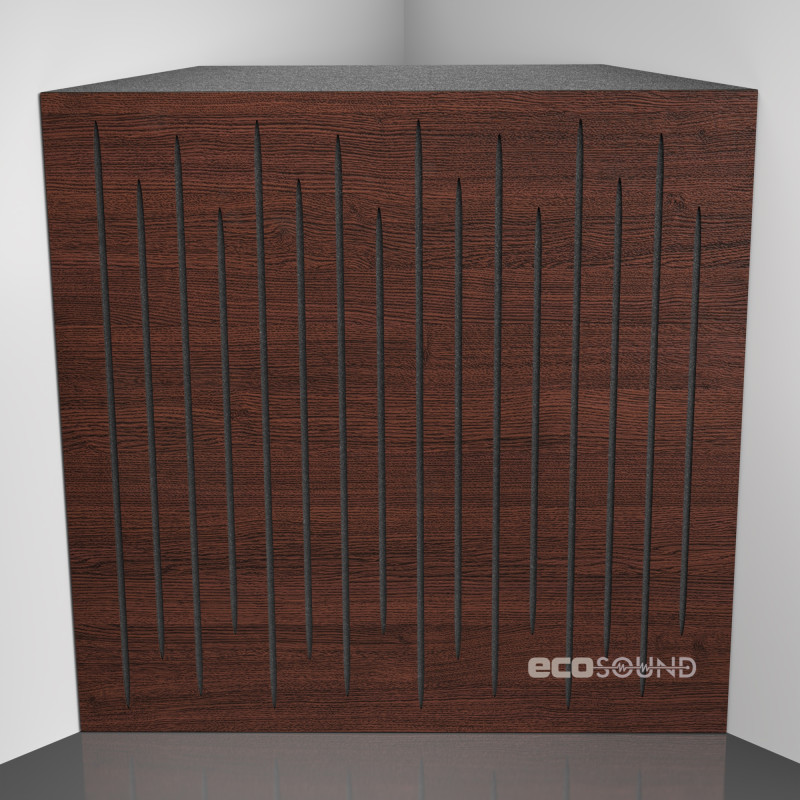 Bass trap Ecosound EcoTone Wenge 50 x 50 cm 100 mm brown