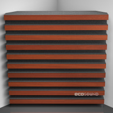 Bass Trap Ecosound Comb Apple-Locarno 50 x 50 cm 100 mm brown