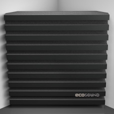Bass trap Ecosound Comb HDF-Black 50 x 50 cm 100 mm black