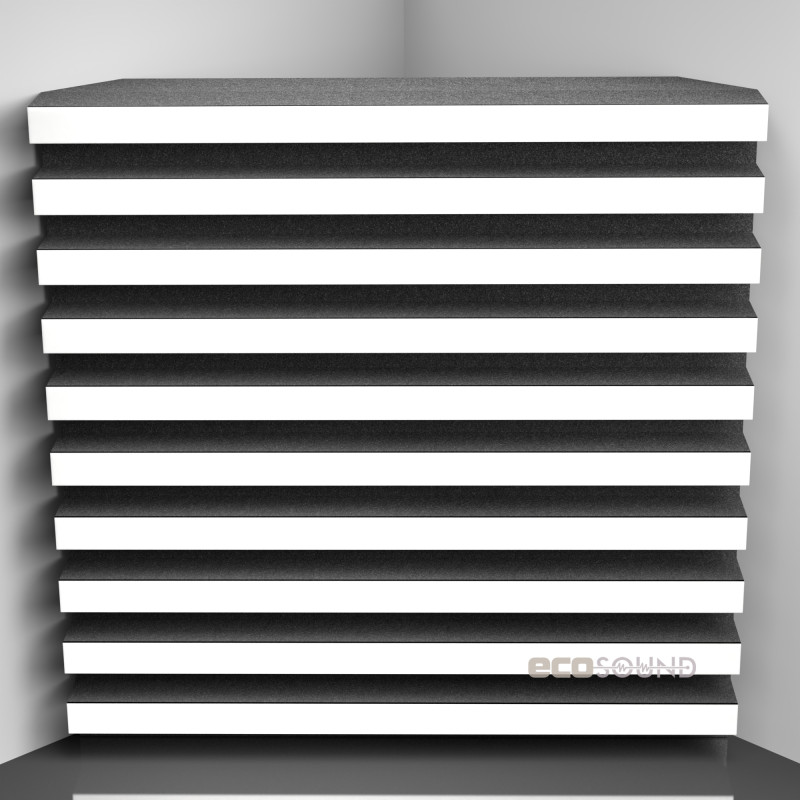 Bass Trap Ecosound Comb Apple-Locarno 50 x 50 cm 100 mm brown