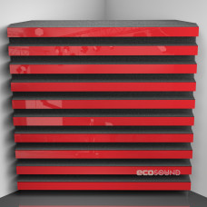 Bass trap Ecosound Comb Plastic Red 50 x 50 cm 100 mm