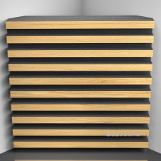 Bass Trap Ecosound Comb Sherwood-Oak 50 x 50 cm 100 mm light oak